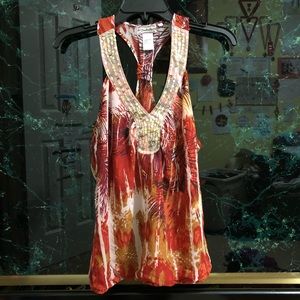 Sleeveless summer blouse ❤️🧡